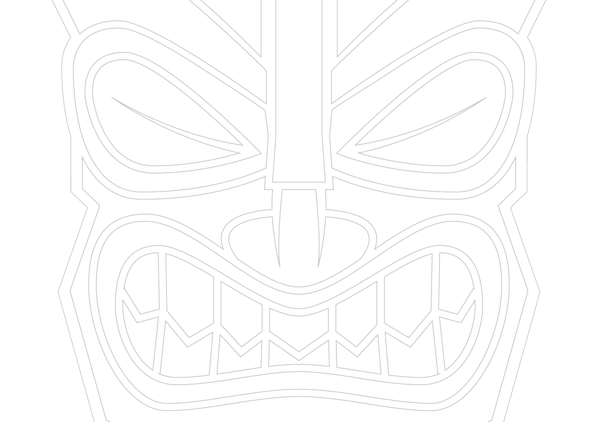 N'oubliez pas de confectionner votre masque tiki pour le vernissage à la galerie Winkler.