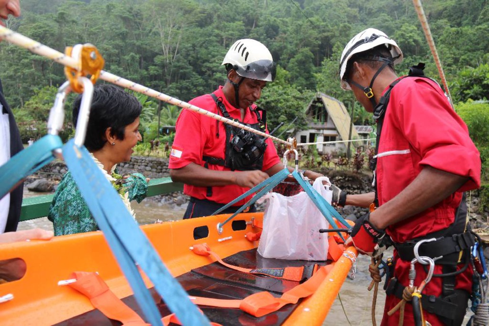 Le matériel financé par le fonds de secours à Mahina