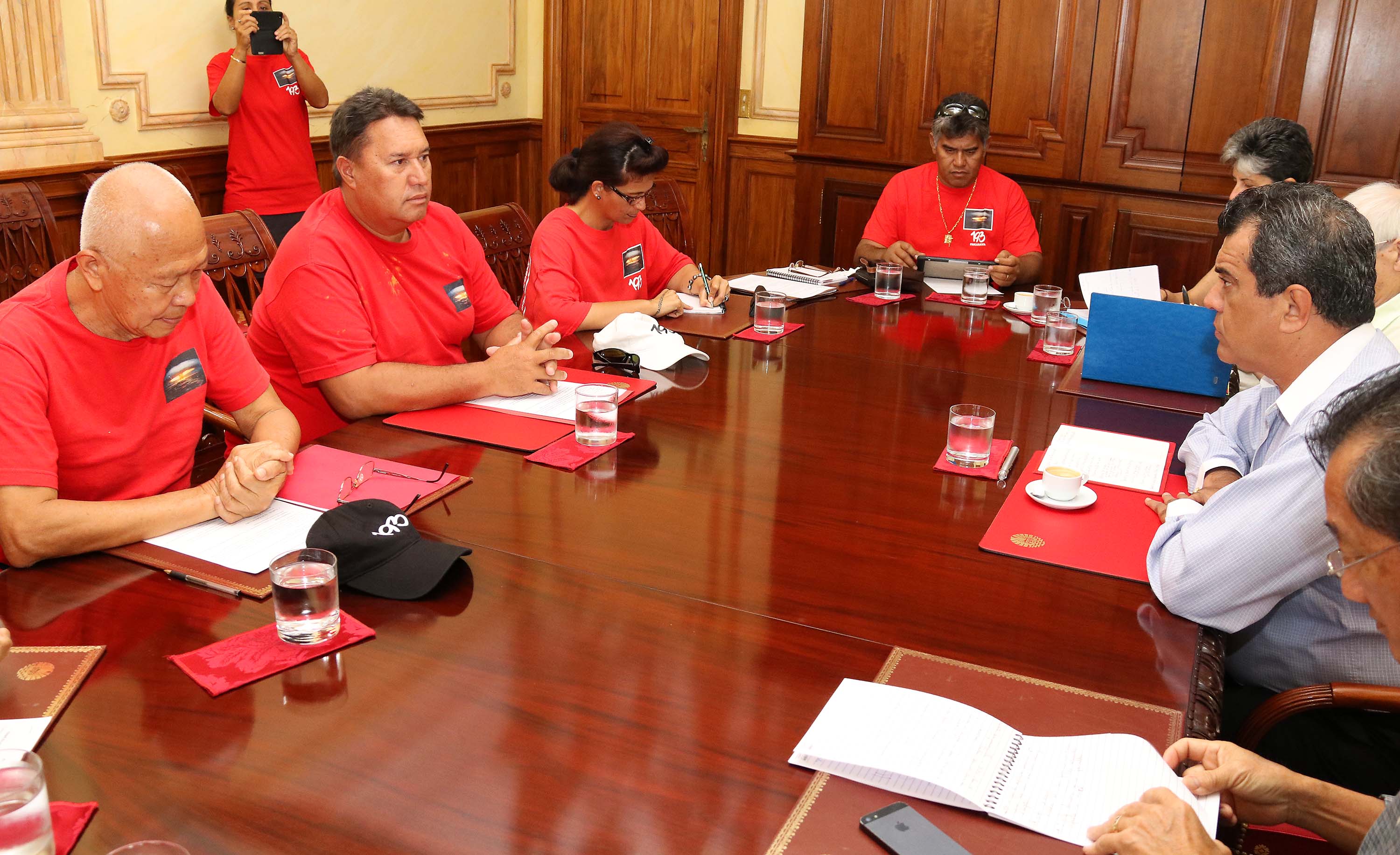 Le président s’entretient avec le nouveau bureau de l’association 193