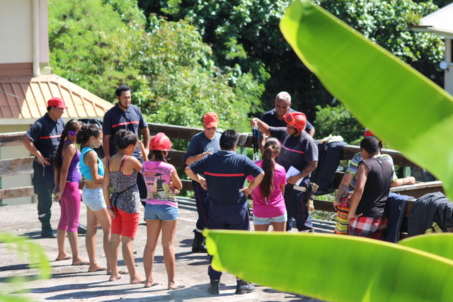 À Ua Pou les cadets de la sécurité civile en pleine formation
