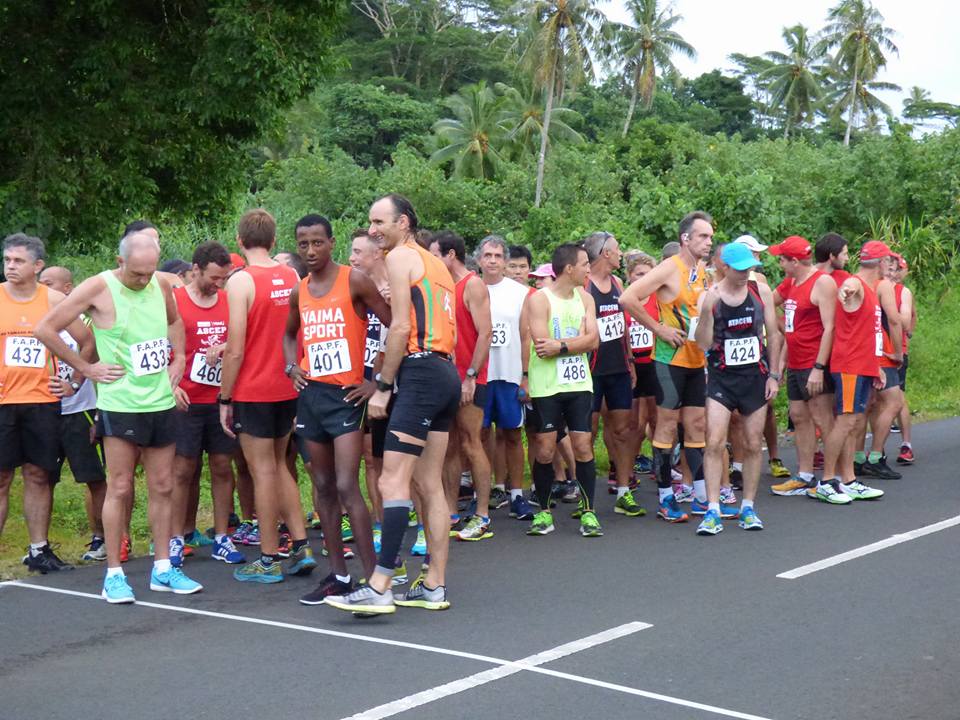 Samuel Aragaw est devenu le nouveau champion de Polynésie de semi marathon