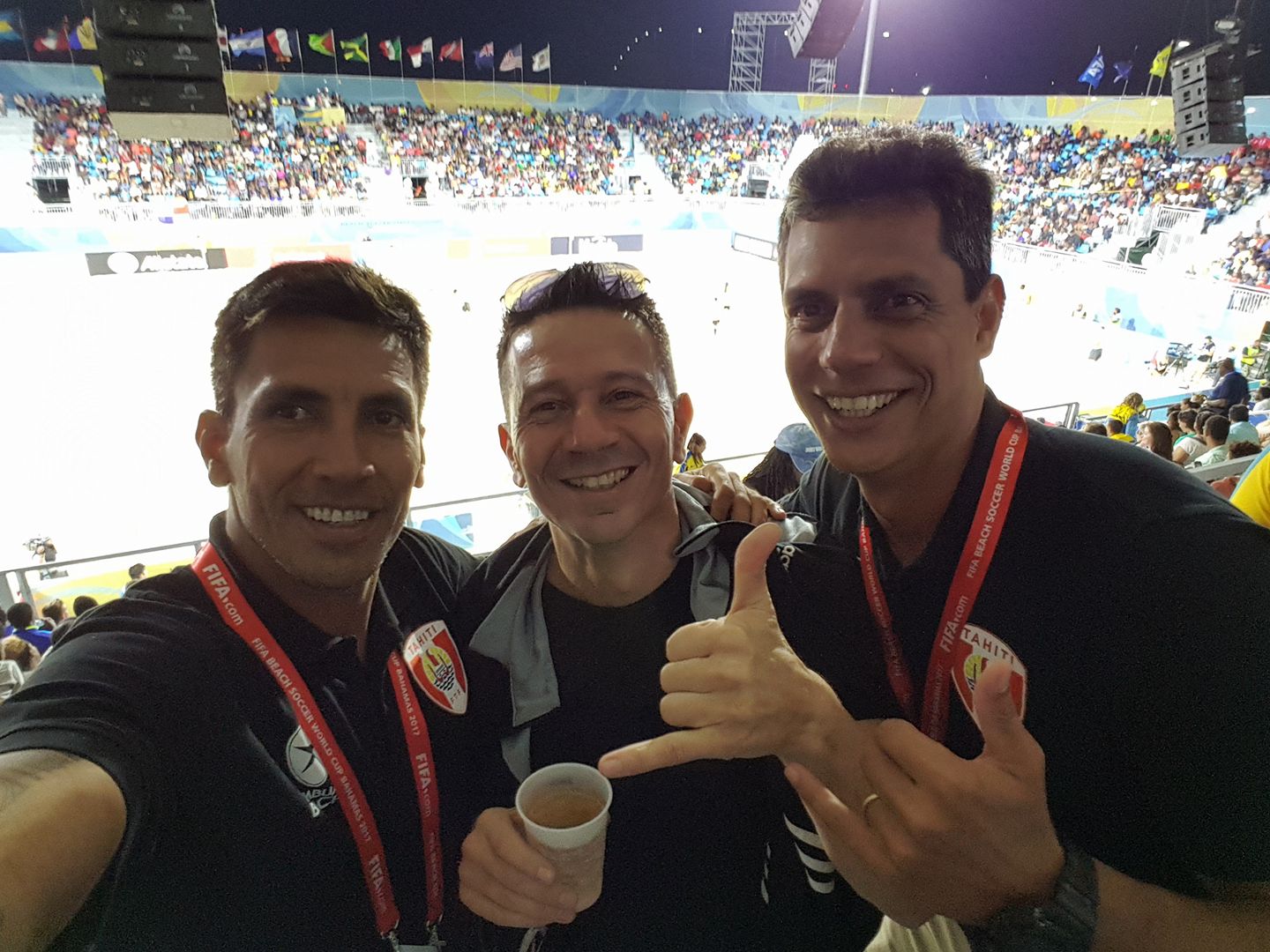 Les retrouvailles entre Angelo Schirinzi, Teva Zaveroni et Naea Bennett