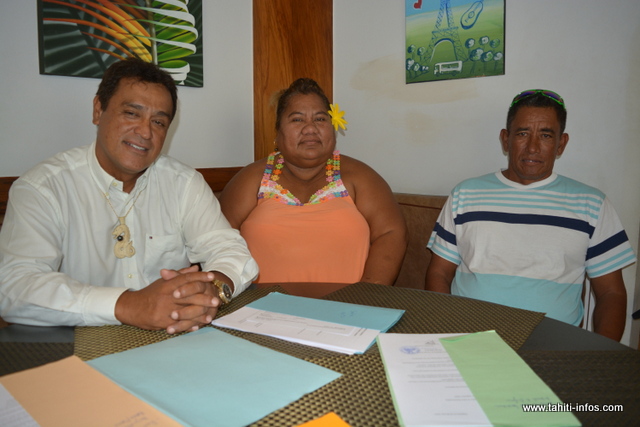 Quelques élus frondeurs. De gauche à droite, Bruno Faatoa, Ana Flores et Teremihi Tohitika.