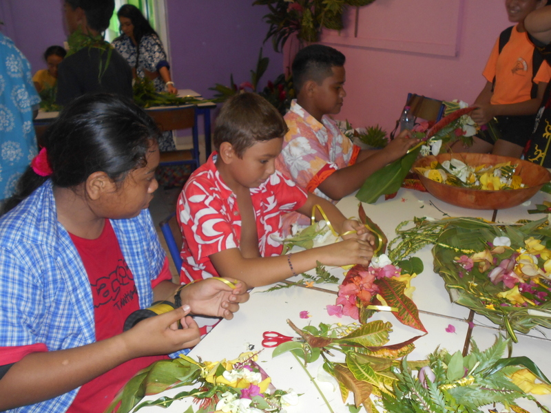 Fleurs, légendes ou encore sports traditionnels, la culture polynésienne était à l'honneur vendredi dernier au collège de Afareaitu.