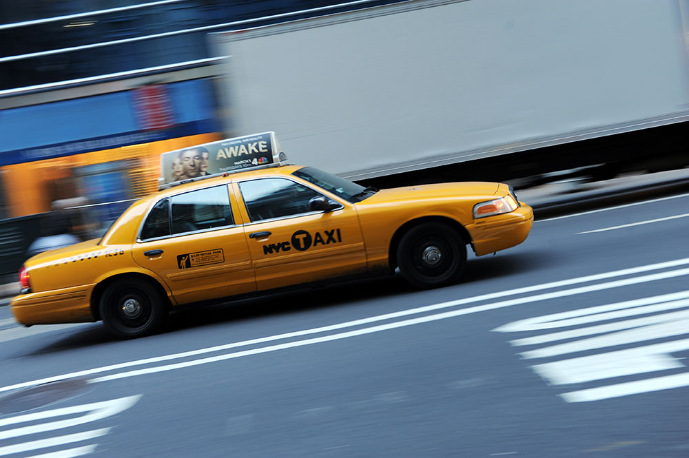 Les taxis jaunes ont nettement moins d'accidents que les plus sombres