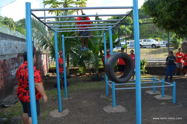 Un espace a également été aménagé pour d'autres activités sportives.