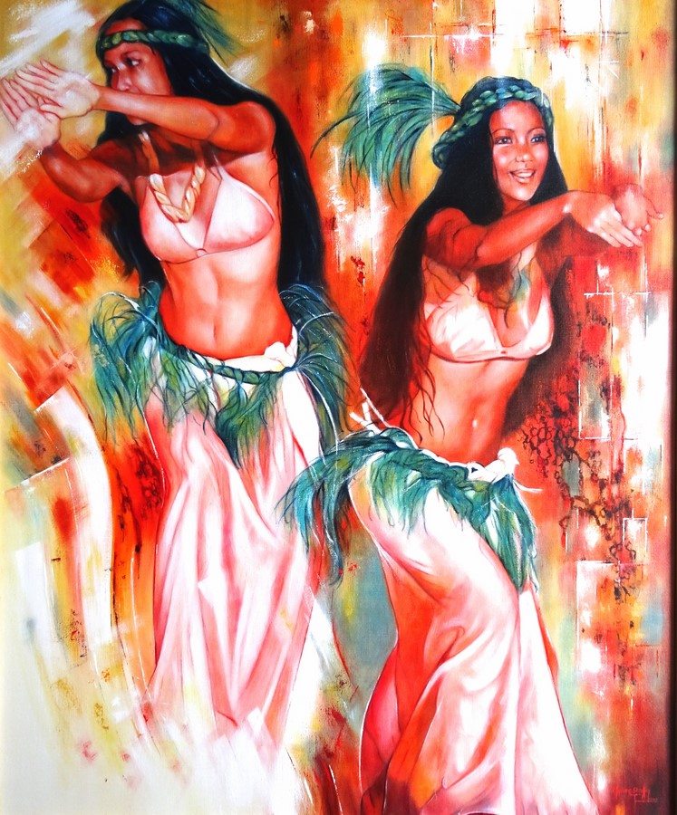 Myriam Stroken aime mettre en scène ses personnages dans une recherche en perpétuel mouvement.