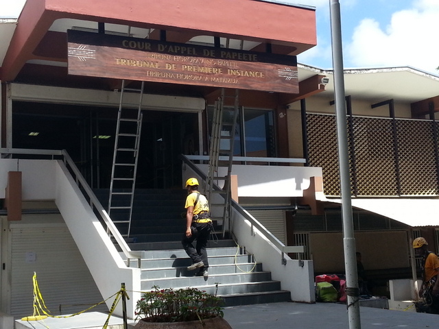 Un nouveau fronton pour le palais de justice de Papeete