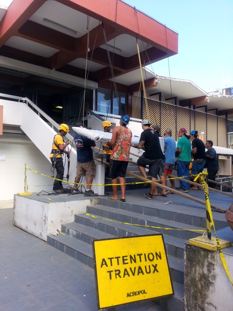 Un nouveau fronton pour le palais de justice de Papeete