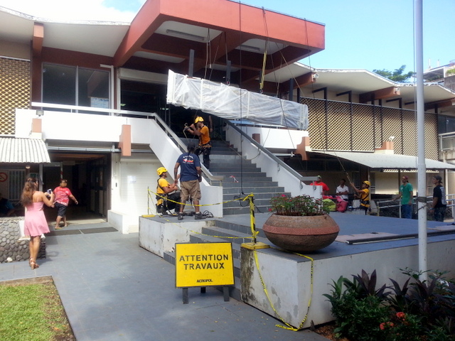 Un nouveau fronton pour le palais de justice de Papeete