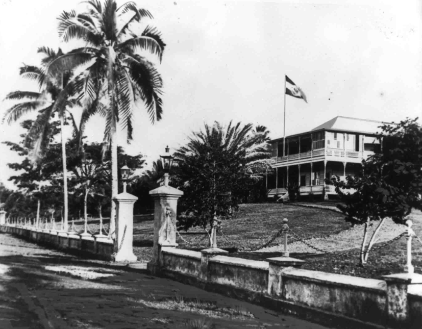Le palais du gouverneur à Apia. C’est là que travailla et résida Solf.