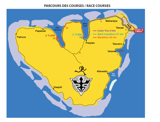 Des puces électroniques au marathon de Moorea