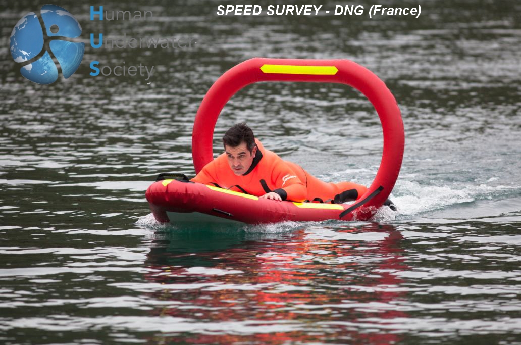 Deuxième du prix Start-up : Speed Rescue de DNG Solution. Ce drone sauveteur en mer est orange fluo, comme de juste.