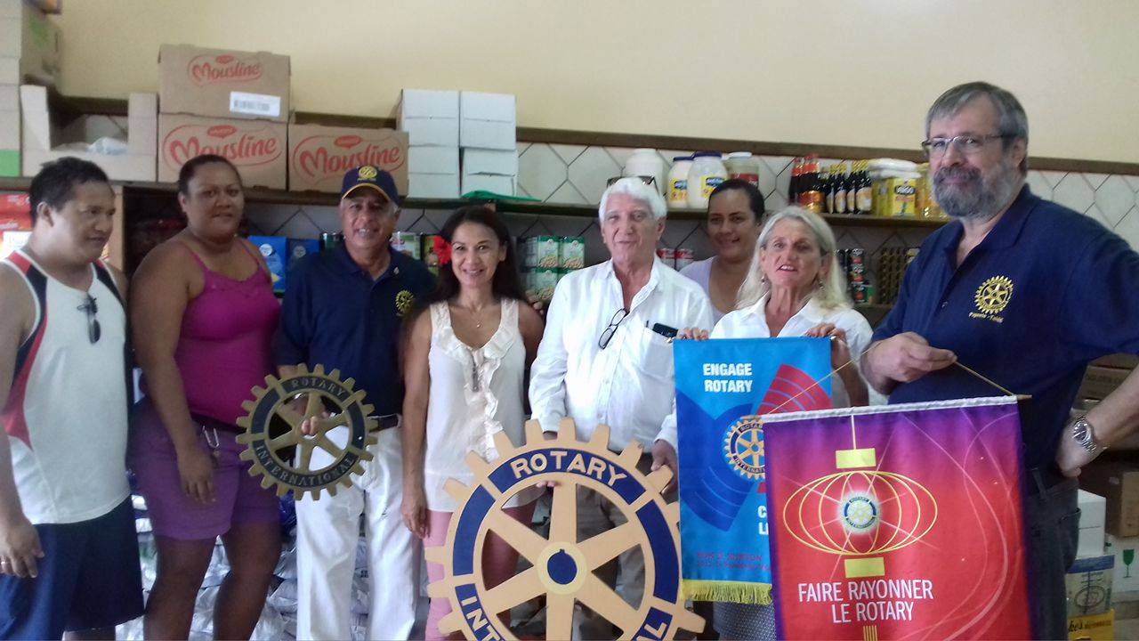 Rotary Club : des dons alimentaires pour les sinistrés