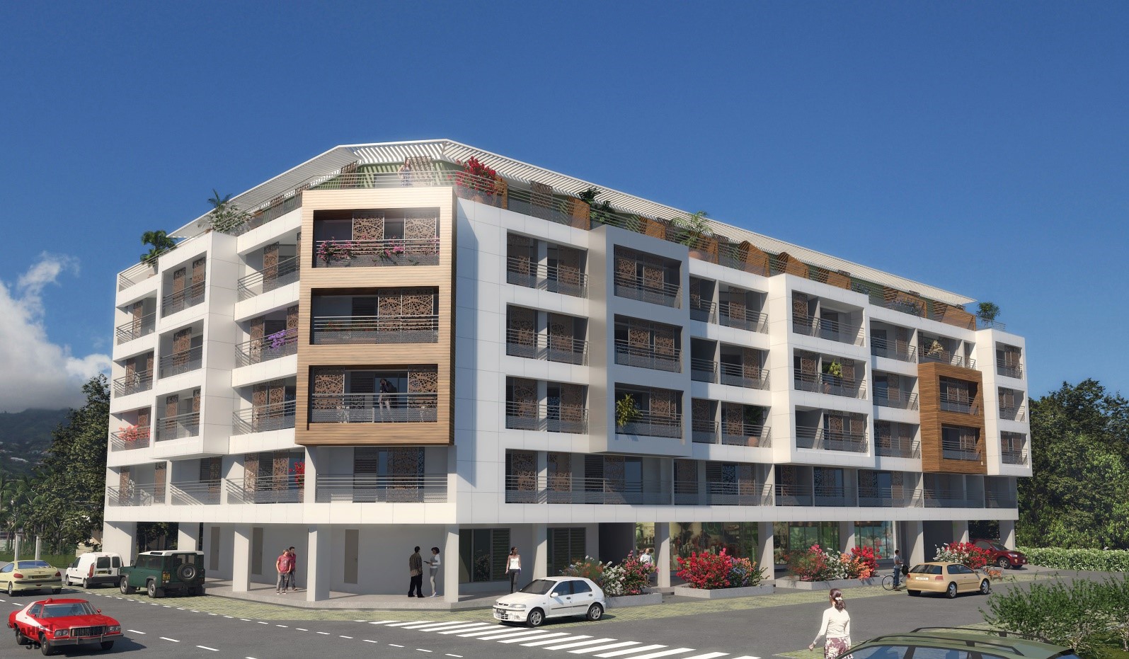 Le projet envisage 50 appartements de type T1 et de 14 T2 équipés d'une cuisine. Tous les logements comprendront des terrasses de 6 à 36 m2 de surface.