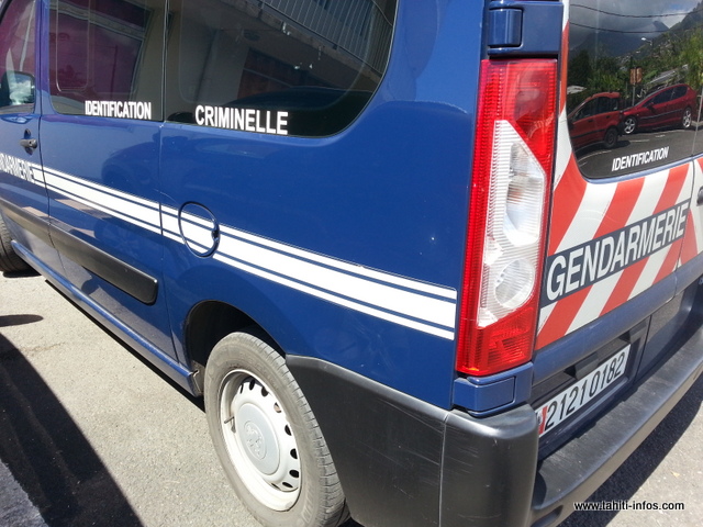 Les gendarmes de l'identification criminelle se sont rendus sur place.