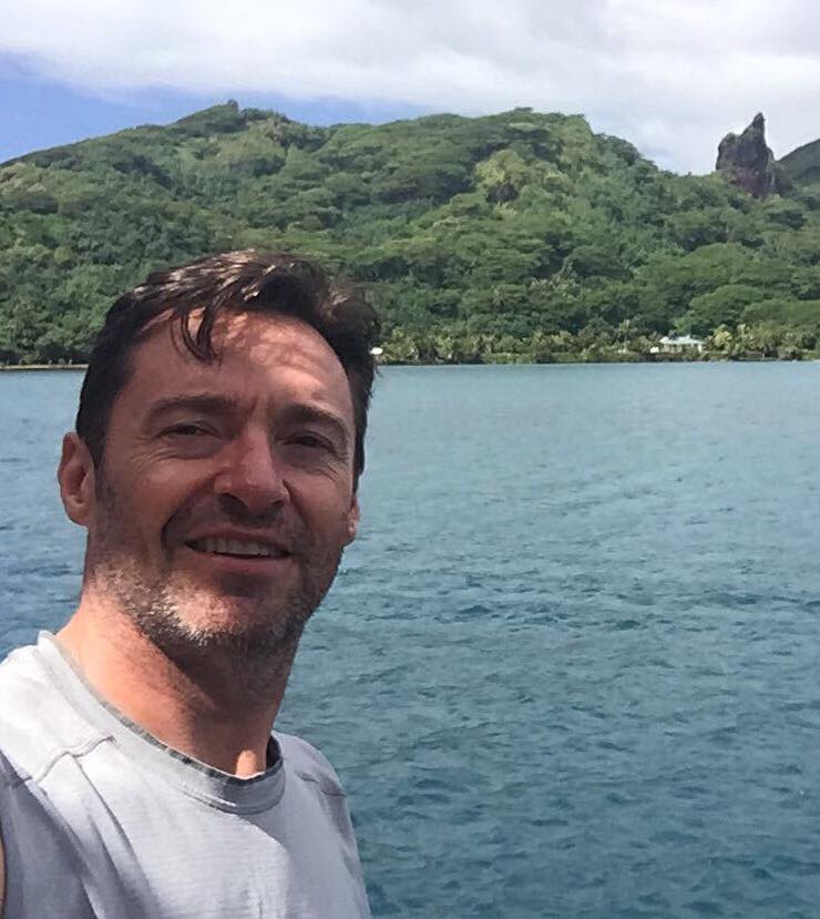 Hugh Jackman (Wolverine) en vacances au fenua