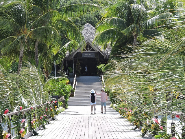 Visite guidée du Conrad à Bora Bora (photos)