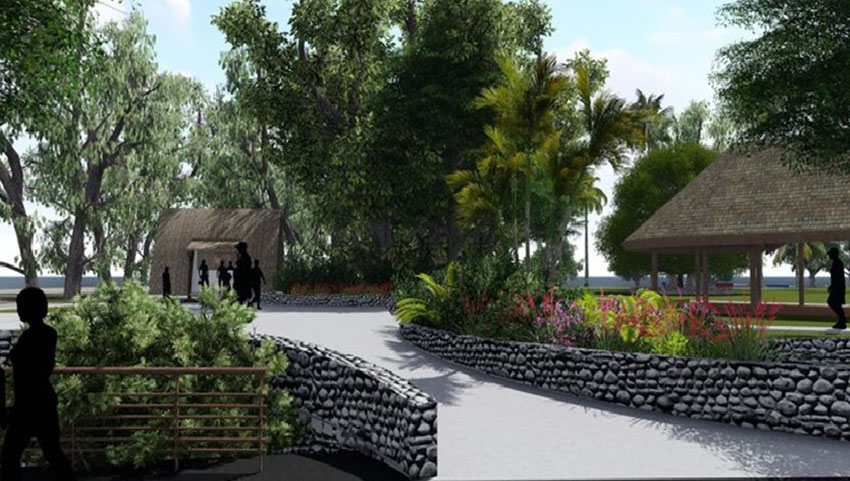 Des cheminements piétons sont prévus.