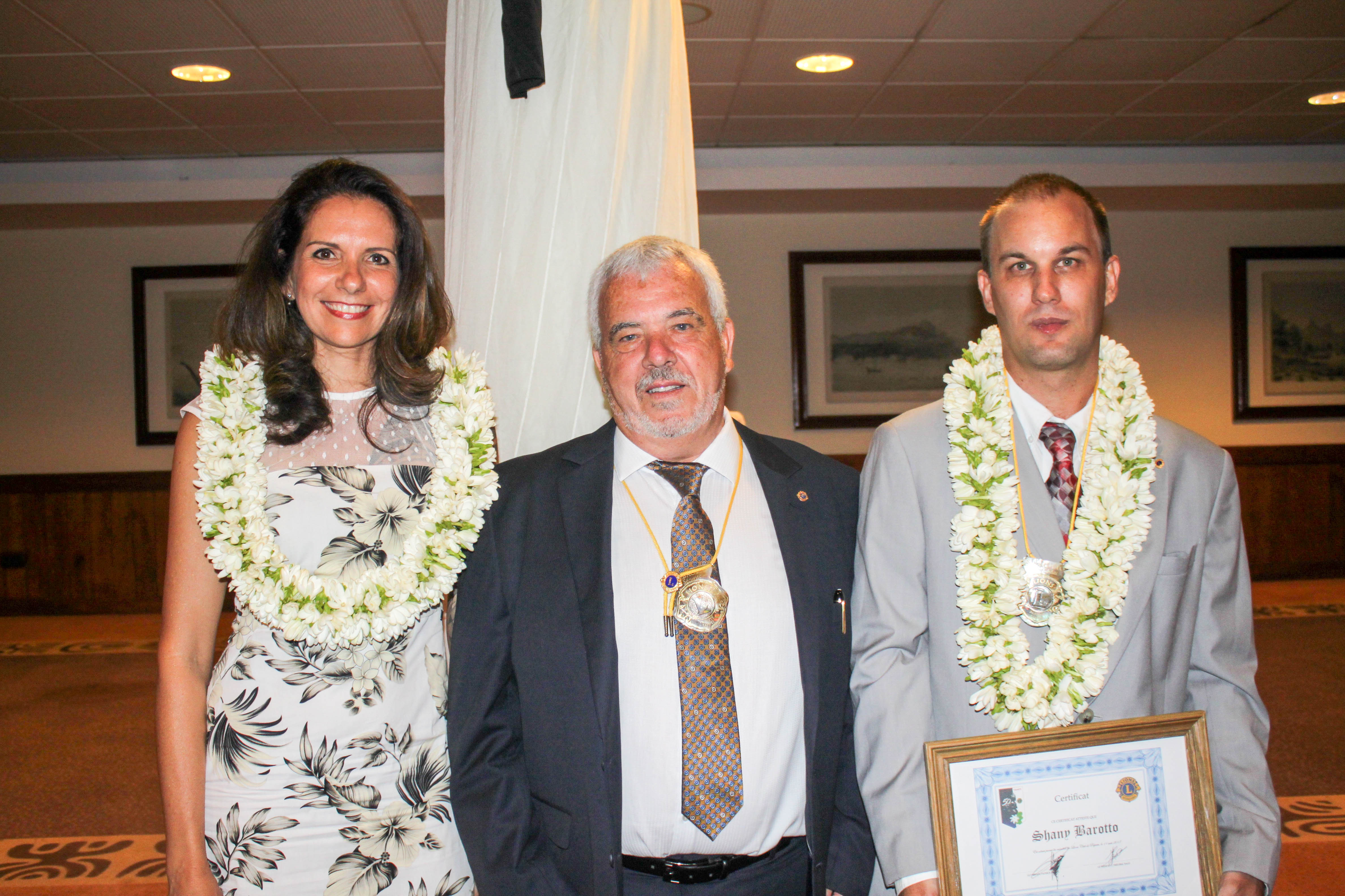 M. Patrick Bagur parrain de M. Shany Barotto et sa compagne Vaiana