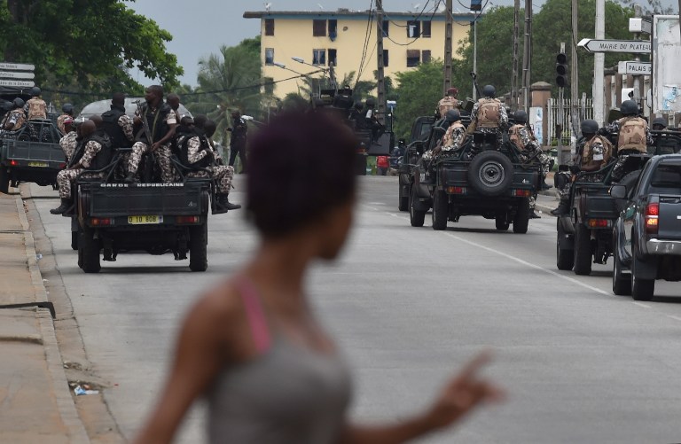Poursuite des mutineries de soldats en Côte d'Ivoire