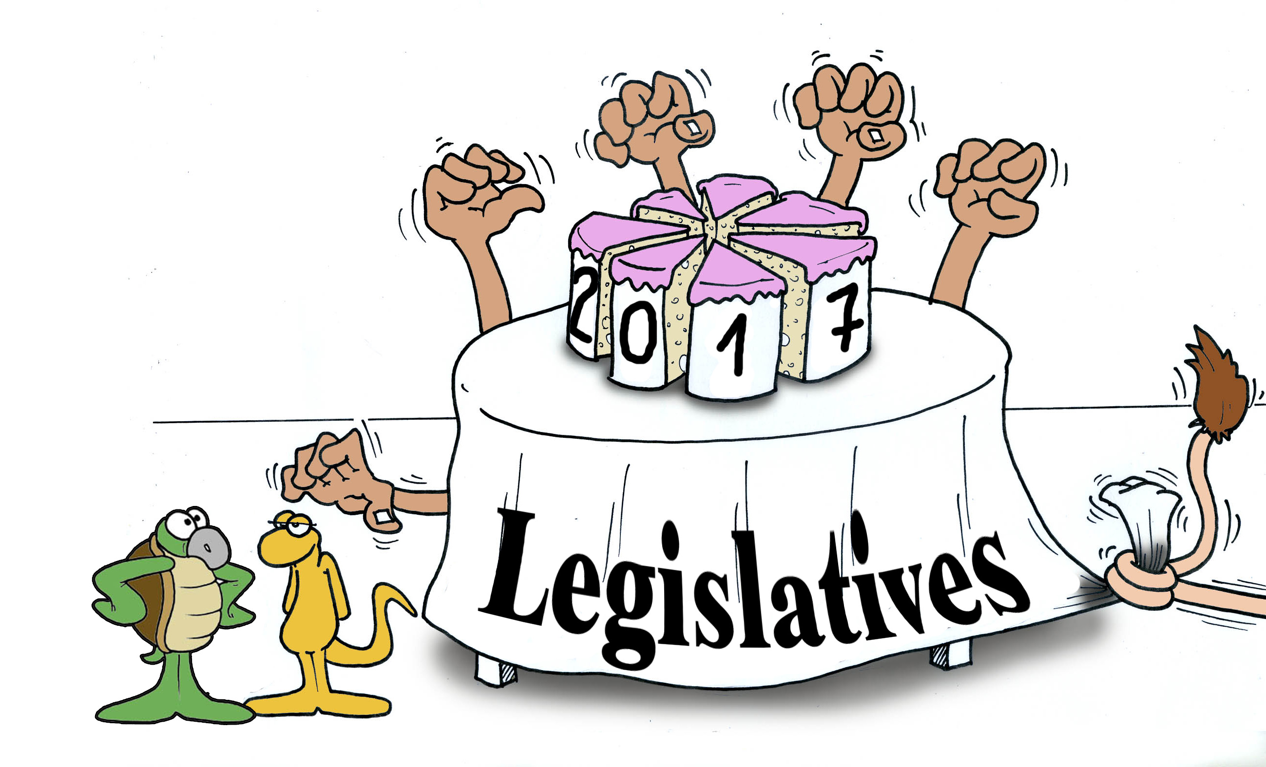 " Le gâteau des législatives " par Munoz