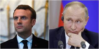 Premier entretien téléphonique Poutine-Macron (Kremlin)