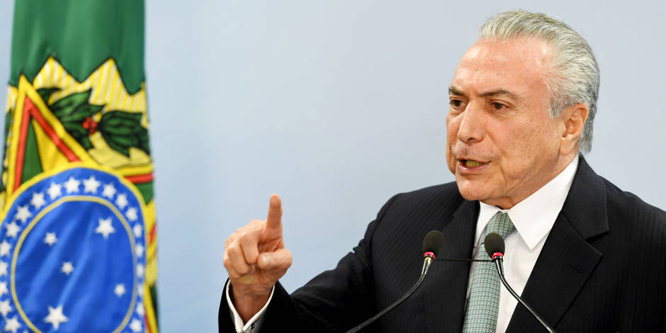 Brésil : le président Temer demande la suspension de l'enquête le visant