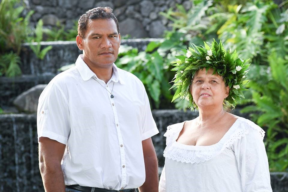 Tauhiti Nena et sa suppléante, Sylvana Klima, sont les candidats du parti Tau Hoturau sur la 1ère circonscription de la Polynésie française.