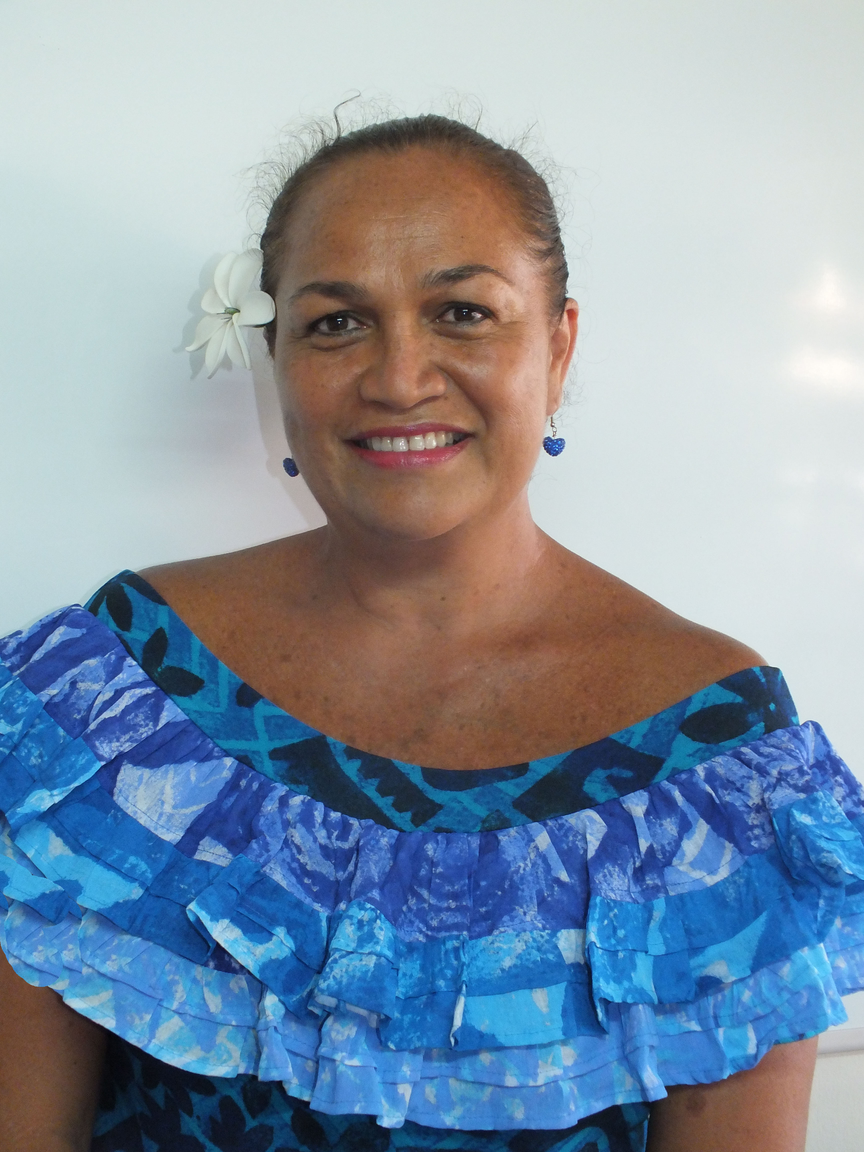 Tina Cross, candidate Tavini Huiraatira sur la 2ème circonscription.