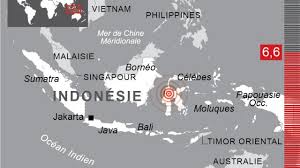 Indonésie: séisme de magnitude 6,6 dans l'île des Célèbes