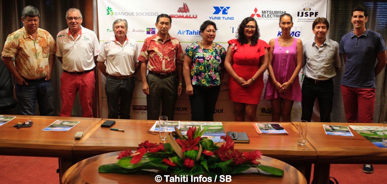 Les officiels présents lors de la conférence de presse de ce mardi matin