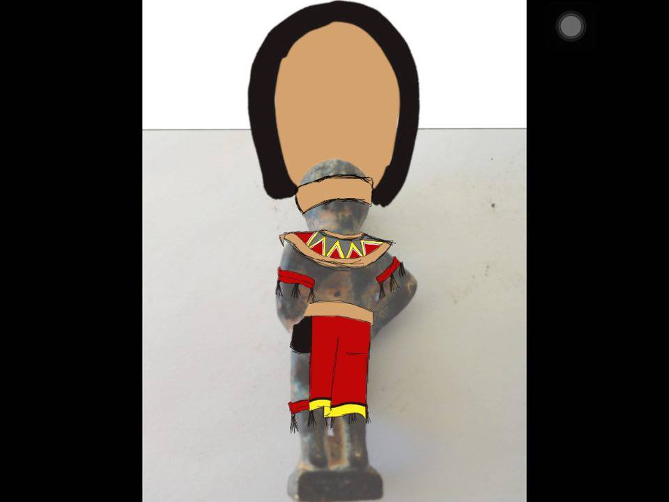 Le Manneken-Pis habillé par une lycéenne polynésienne