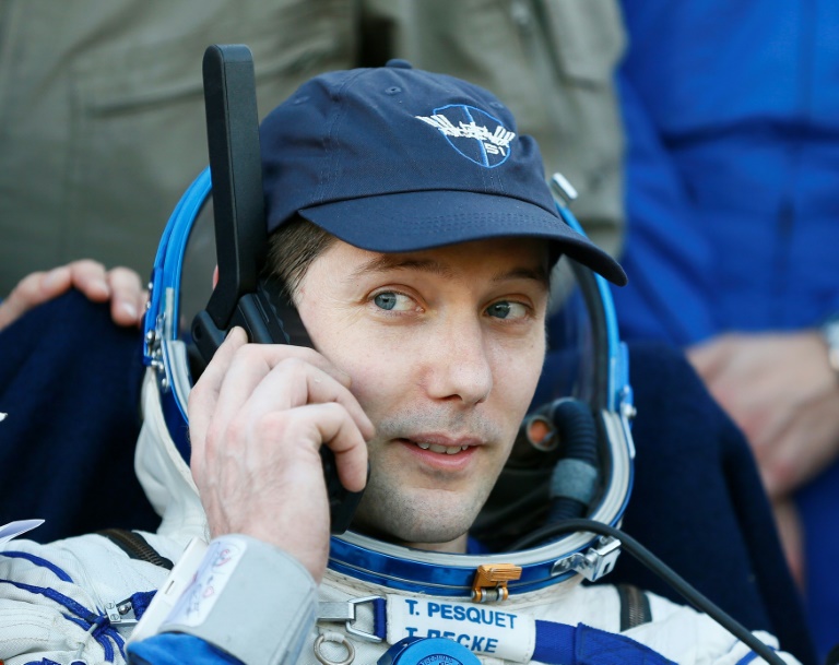 POOL/AFP / SHAMIL ZHUMATOV L'astronaute français Thomas Pesquet, le 2 juin 2017 après son atterrissage dans la steppe kazakhe