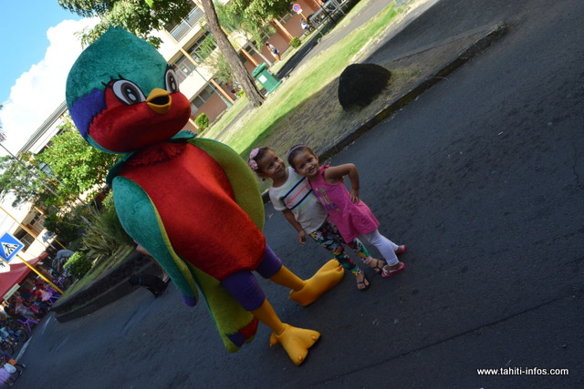 Vik'Ura était la mascotte de la journée.