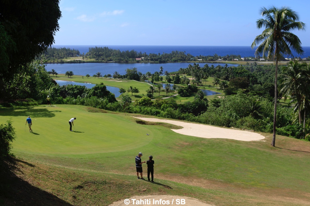 Le cadre idyllique du gold de Temae
