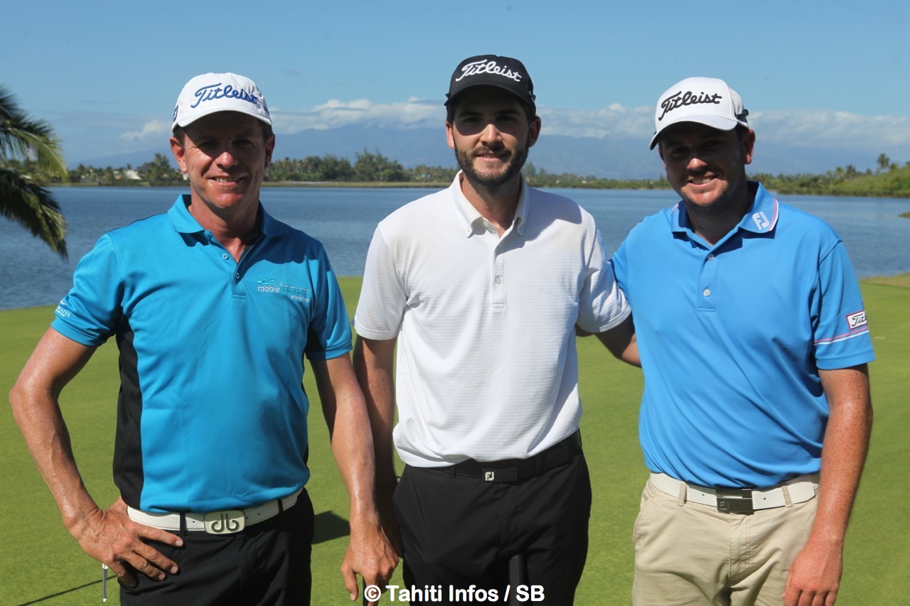 Michael Wright 2e, Dale Brandt-Richards 1er et Callan O'Reilly 4e