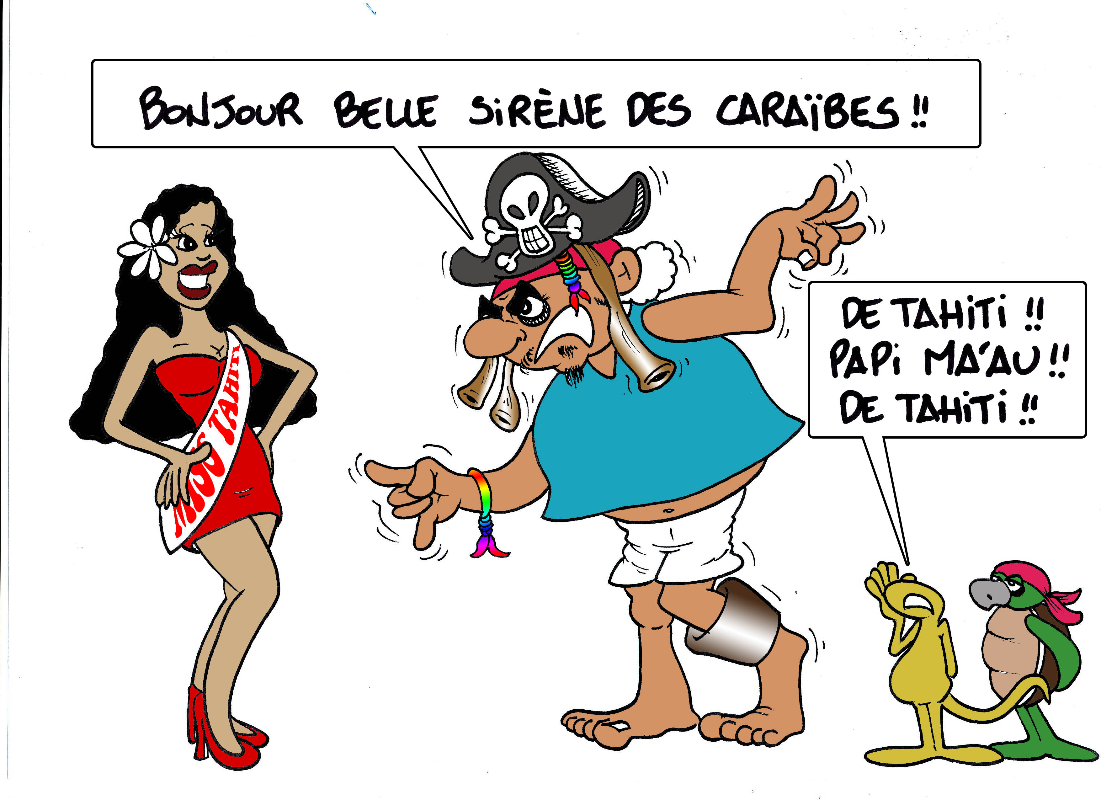 " Johnny Depp en Polynésie " par Munoz