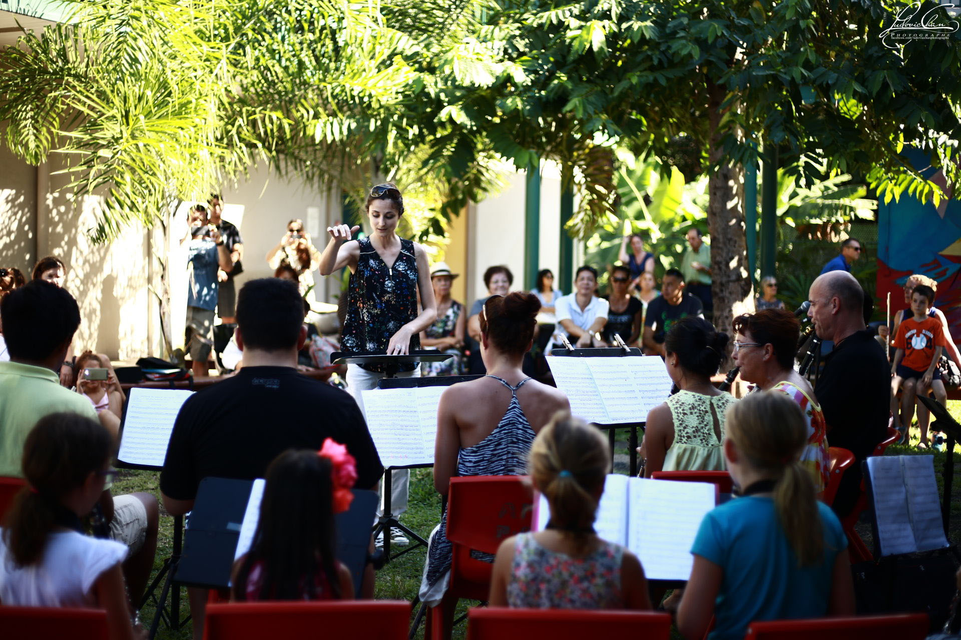 Samedi dans les jardins du Conservatoire artistique de Polynésie française ( Ludovic Chan pour le Conservatoire).