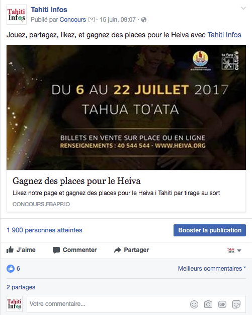 Gagnez des places pour le Heiva avec Tahiti Infos!