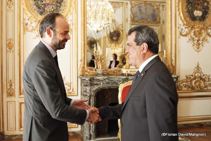 Le président Fritch s'est entretenu avec le Premier ministre Edouard Philippe, jeudi à l'hôtel Matignon.