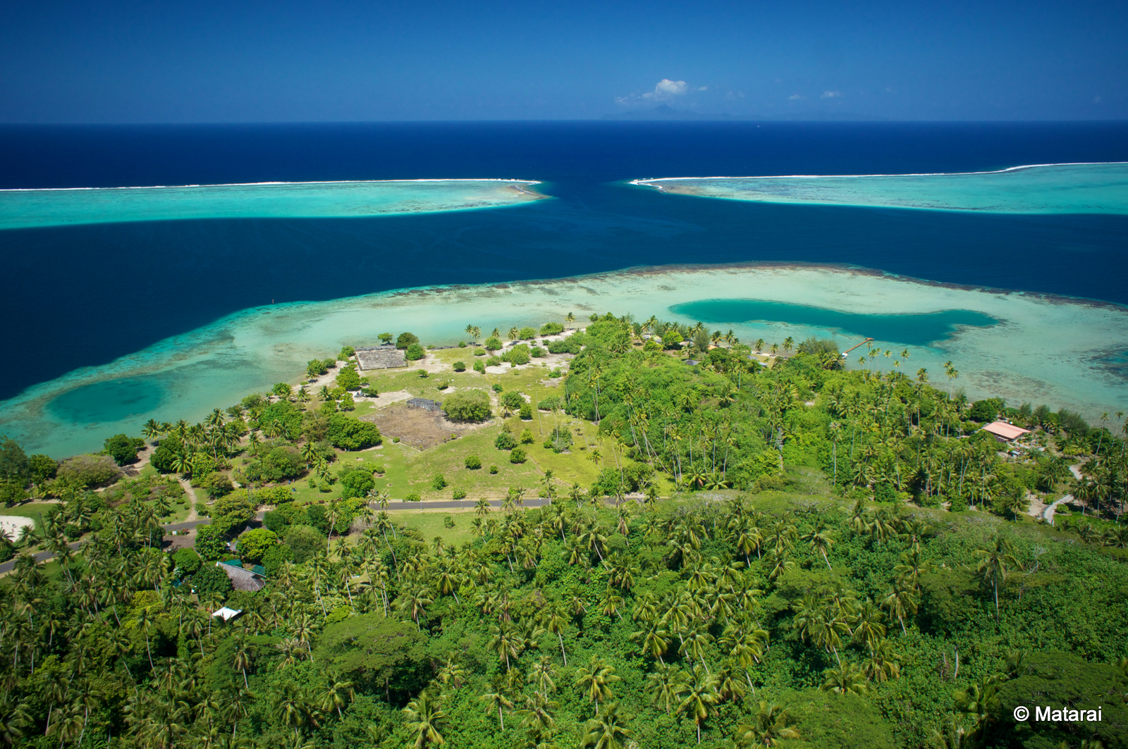 Taputapuātea forme un paysage culturel composé d’une partie terrestre et d’une partie marine.