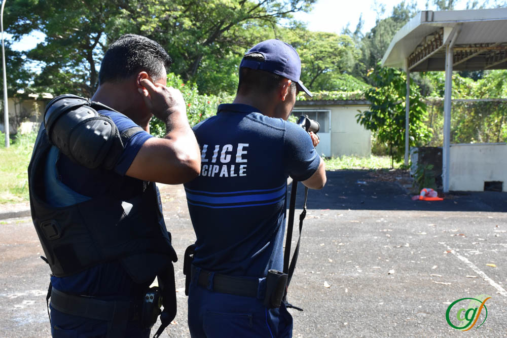 Les stagiaires avaient comme cible un plot.