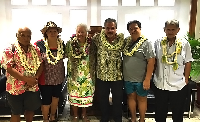 Visite de courtoisie du To’ohitu de l’Académie Tahitienne – Fare Vāna’a