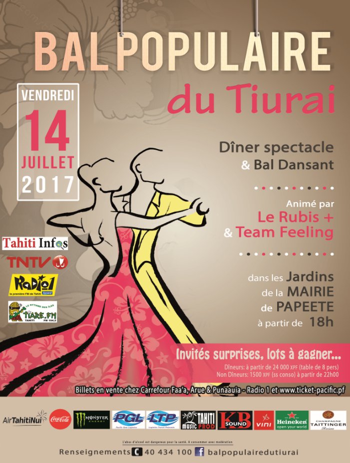 Le bal du 14 juillet aux couleurs de Tahiti d'antan