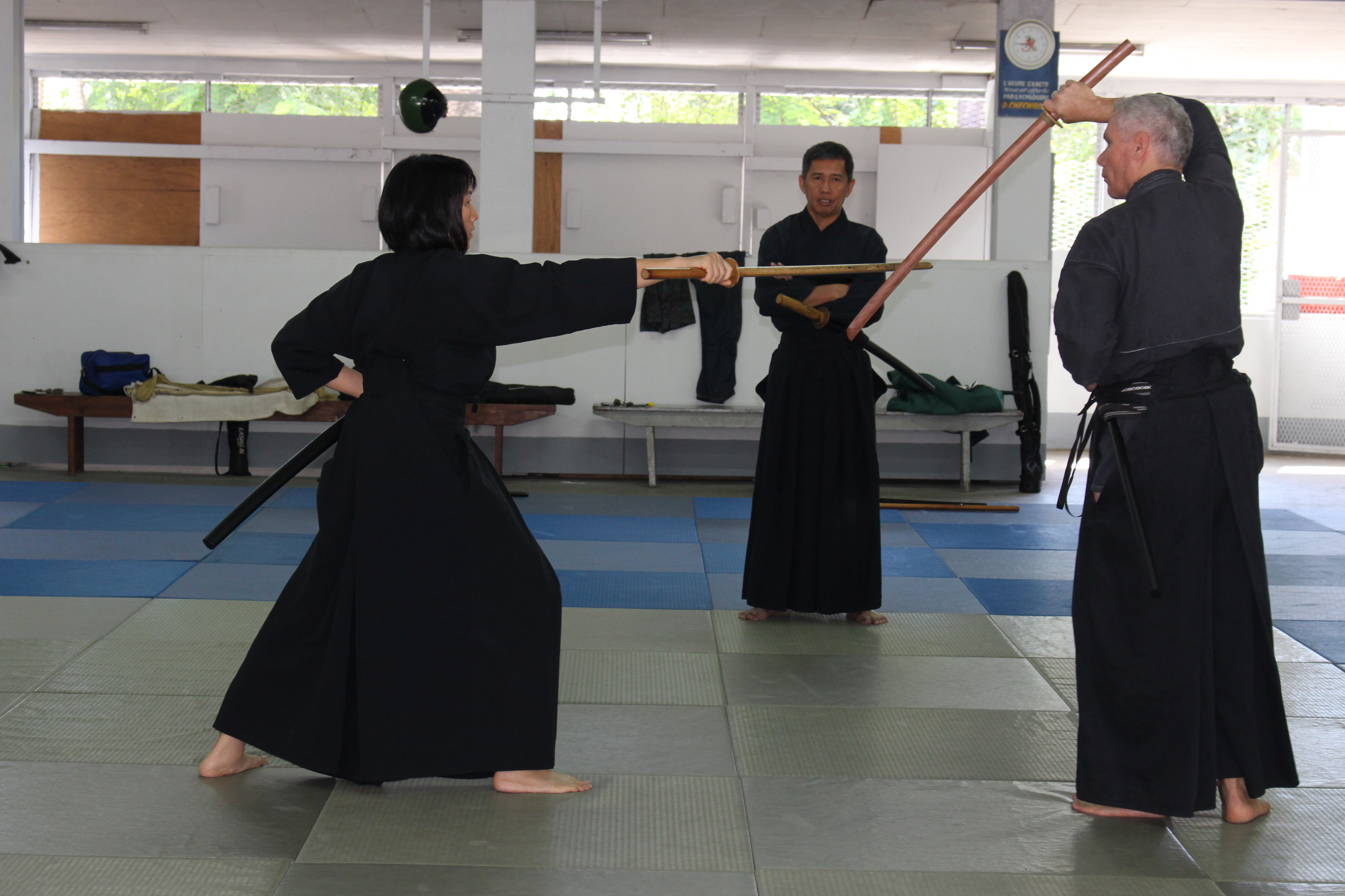 La pratique du iaidō reste confidentielle au fenua