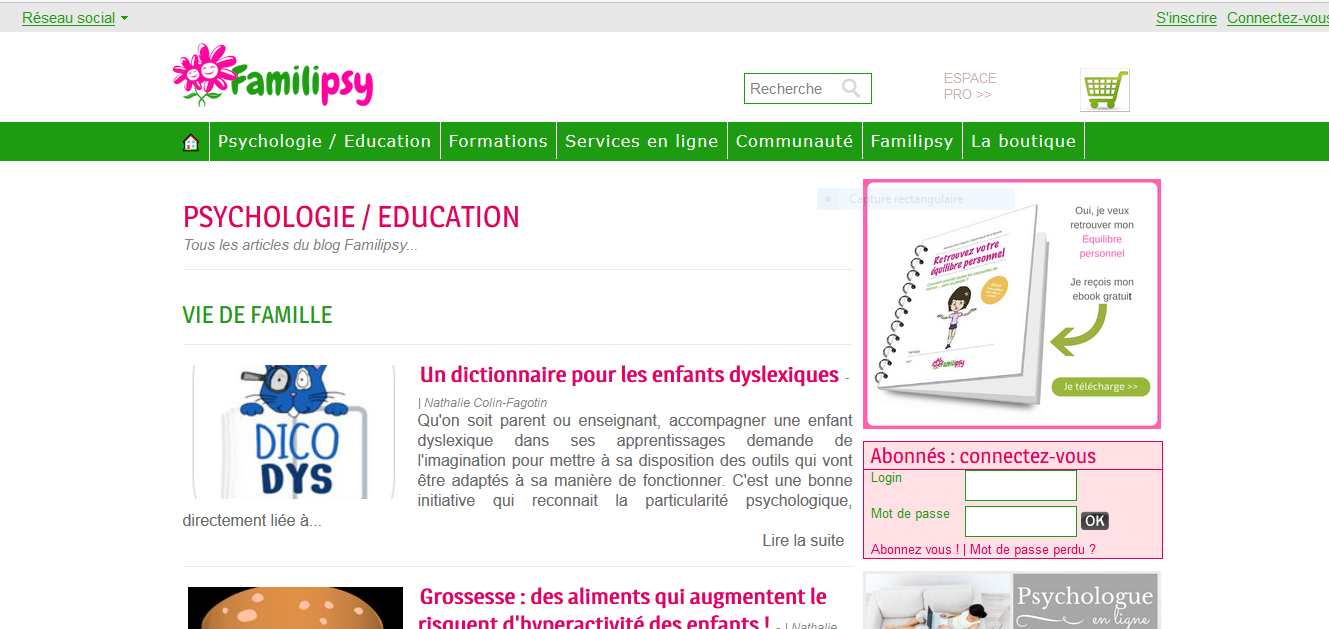 Familipsy évolue vers une plateforme d’eLearning