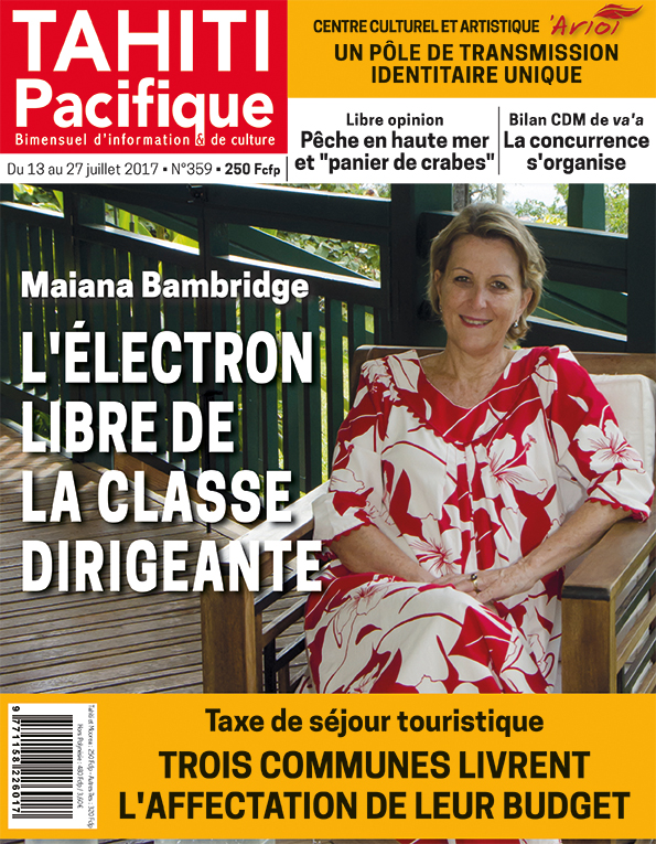 À la Une de Tahiti Pacifique, jeudi 13 juillet