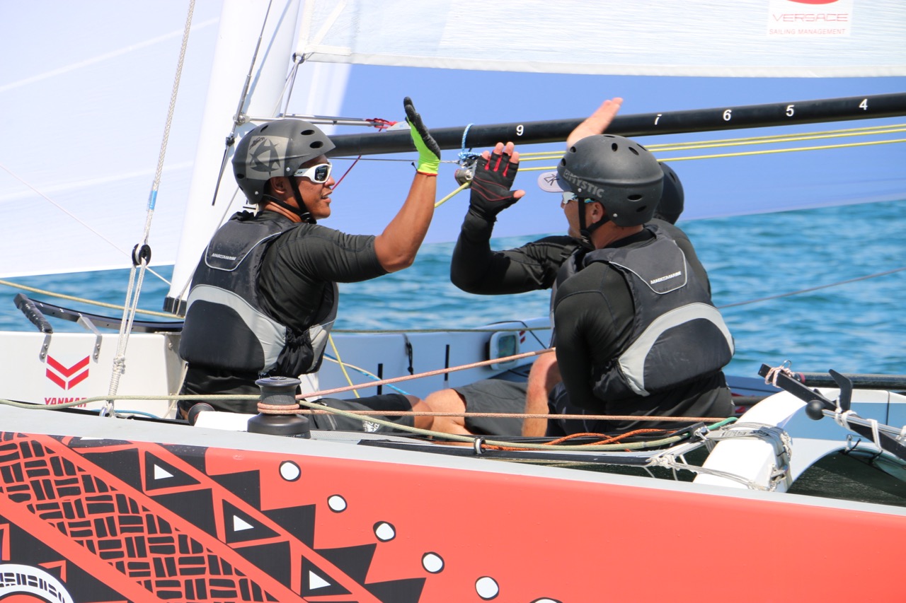 Tahiti, leader du Tour de France à la voile
