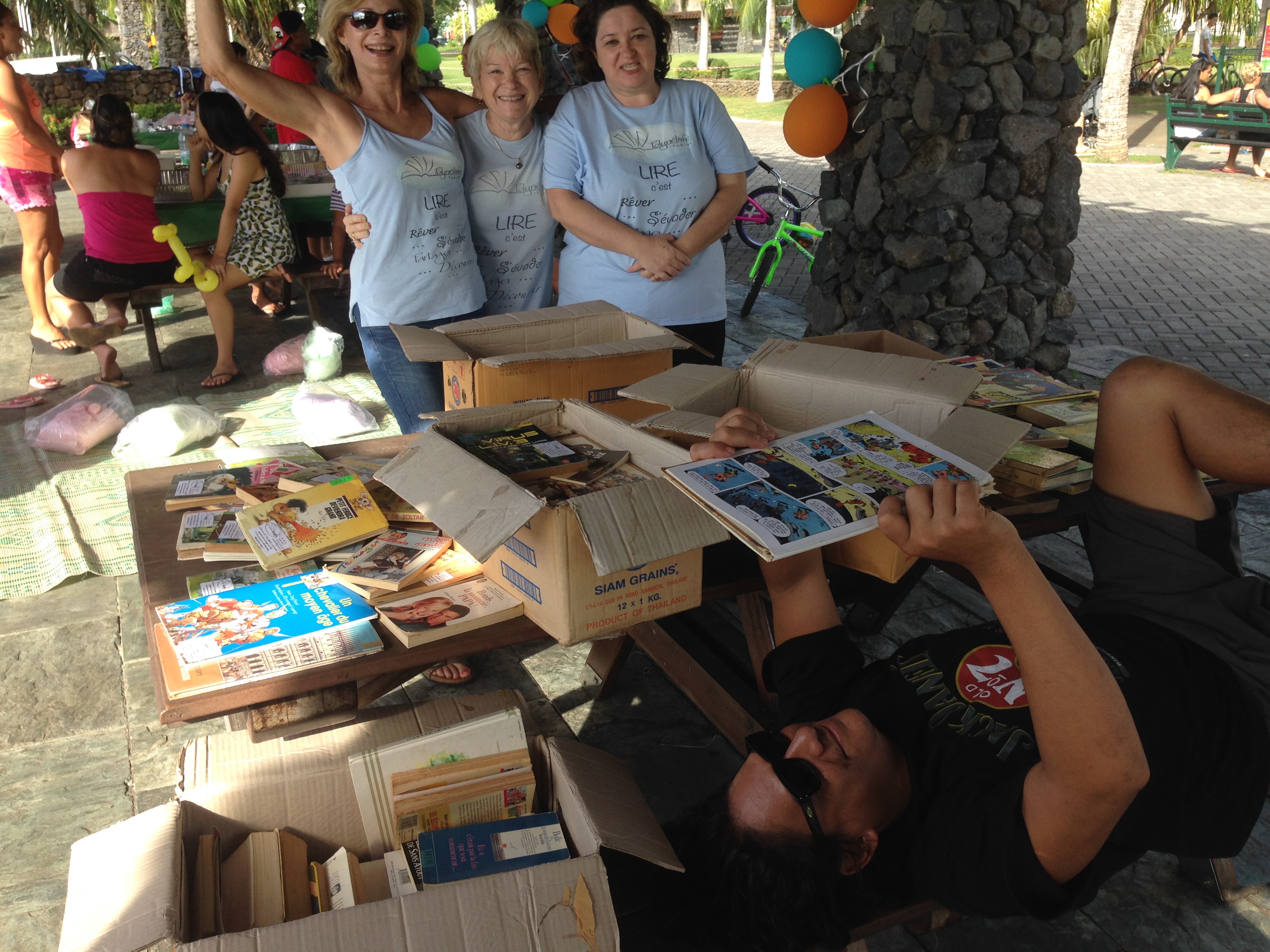 Polynélivre décline "Partir en livre" à Tahiti